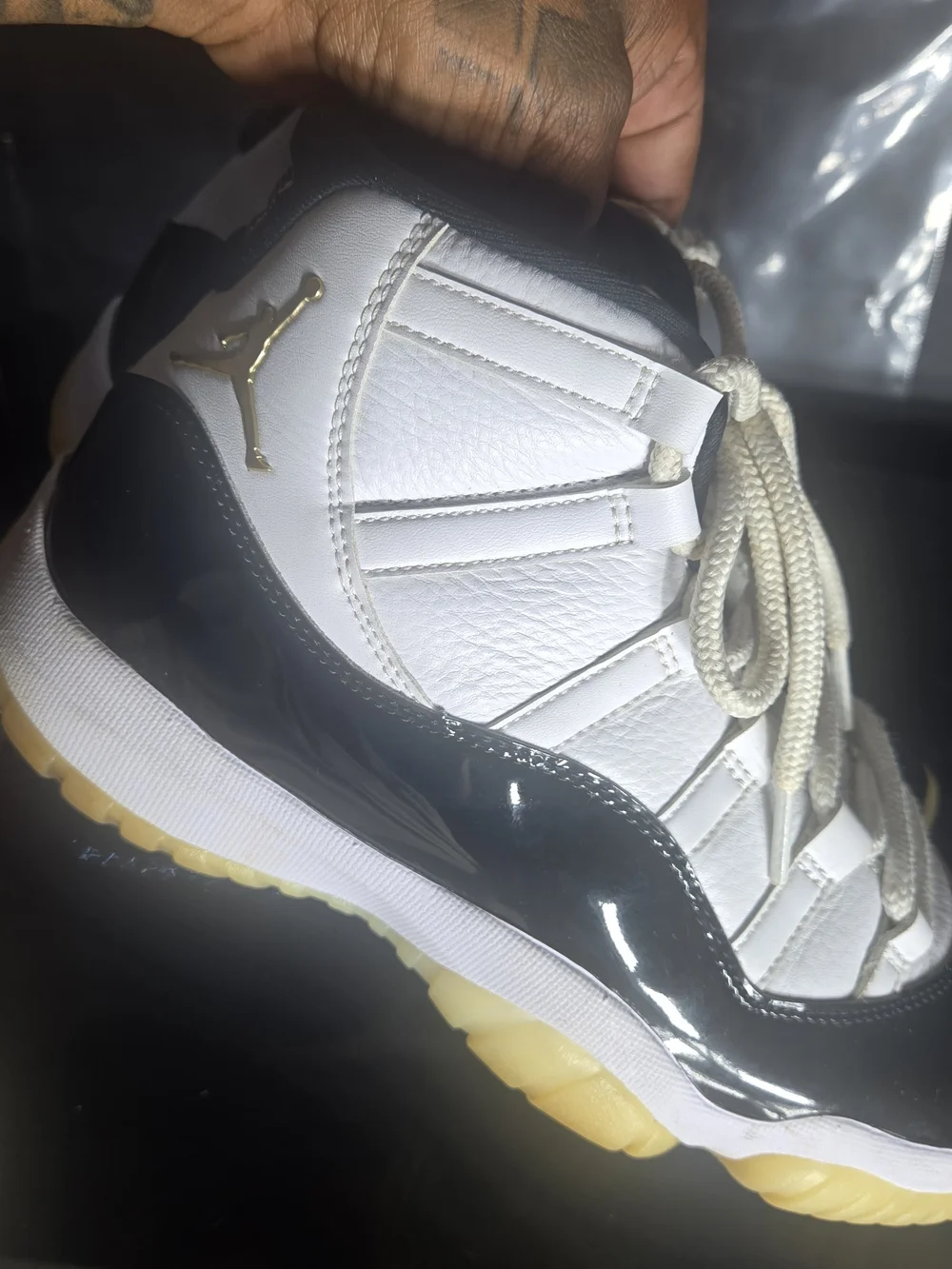 Air Jordan 11 Hi Retro Gratitude / Defining Moments DMP Black Gold - Size 9
